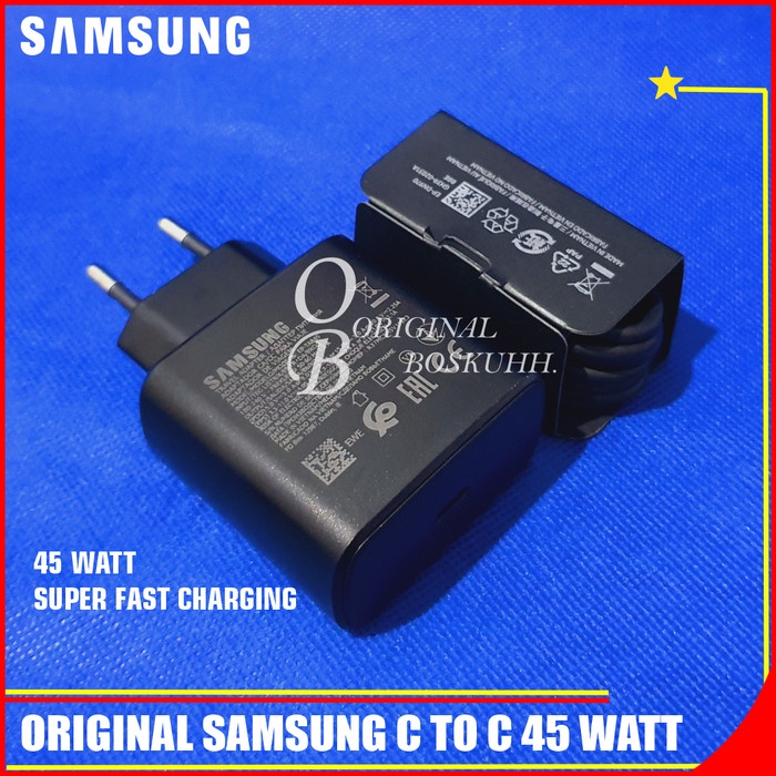 [Original] Charger Samsung Galaxy Note 10 45W Note 10 Plus Super Fast Charging Terbaru