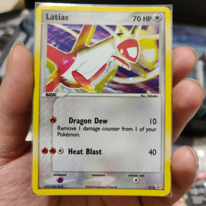 ✅COD Kartu Pokemon Tcg English Latias Holo Trainer Kit Latias  Latios Limited