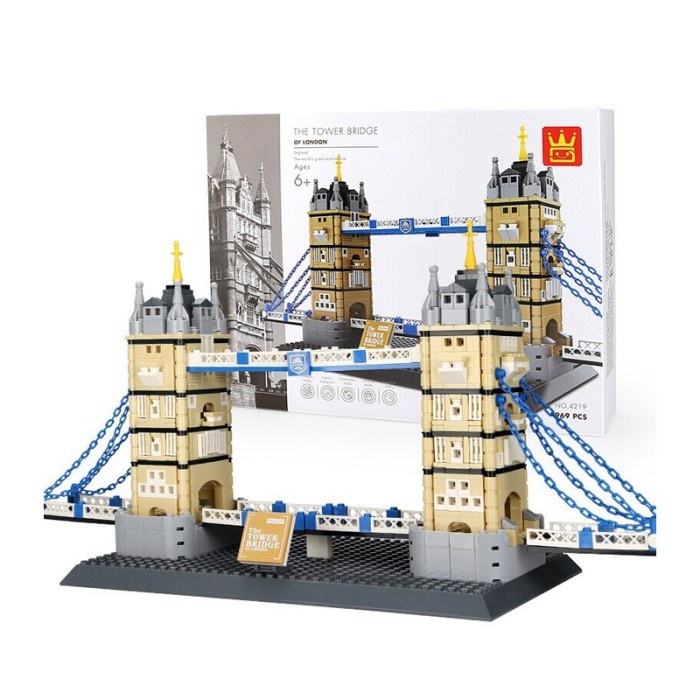 ✅Baru Mainan Susun Balok Anak The Tower Bridge Of London - England No.4219 Diskon