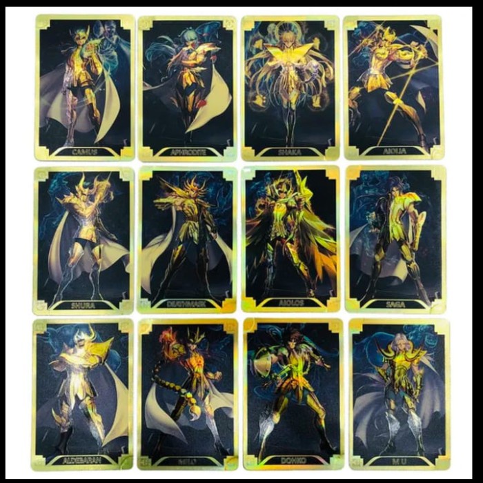 ✅COD Kartu Card Saint Seiya Hologram Foil 12 Gold Saint Limited