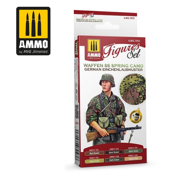 ✅COD Amig7043 : Waffen Ss German Spring Camo Figure Set - Ammo Limited