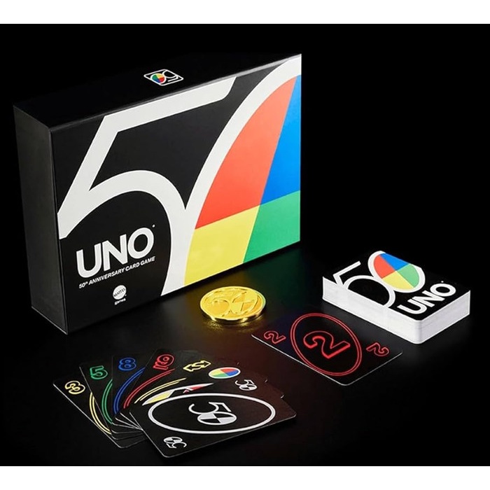 ✅COD Uno Premium 50Th Anniversary Edition Card Game Limited