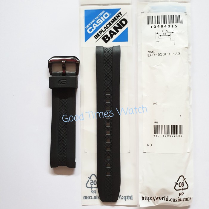✅New Ori Strap Edifice Efr-536Pb-1A3 / Efr-536 Casio Original Berkualitas
