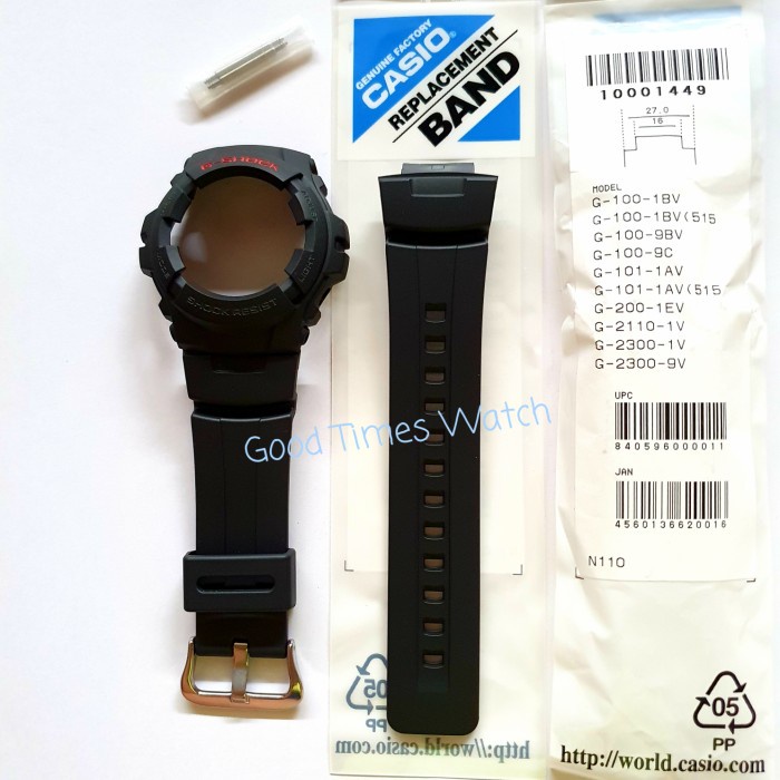 ✅New Ori Paket Strap Bezel G-Shock G-101-1Av G 101 Casio Original Diskon