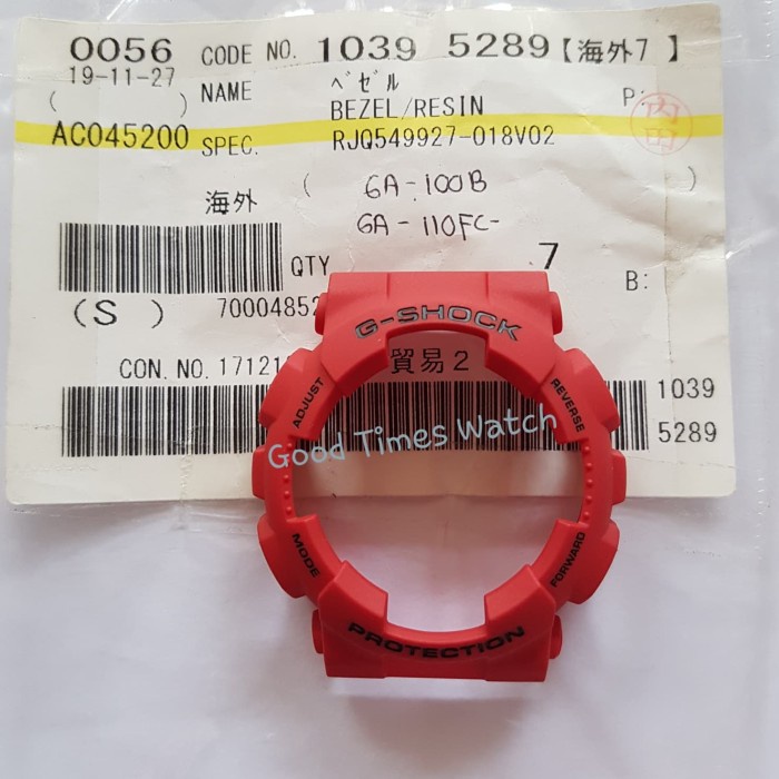 ✅New Ori Bezel G-Shock Ga-100B-4 Ga-100C Ga-110Fc Ga-120Tr Casio Original Berkualitas