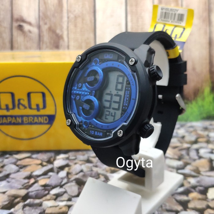 ✅New Ori QQ Qq Qnq Digital Jam Tangan Pria Hitam M169J802Y Original Limited