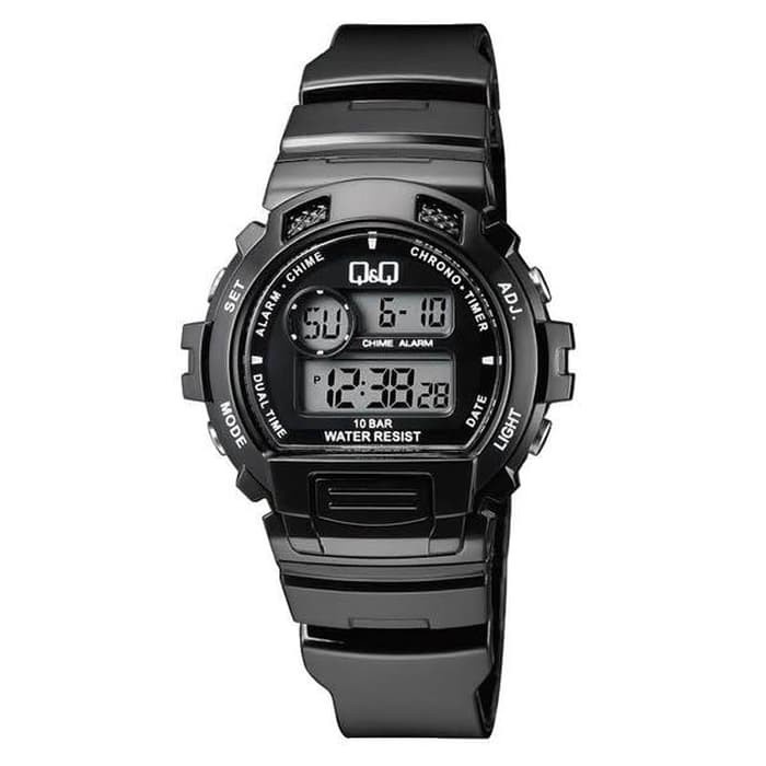 ✅New Ori Jam Tangan QQ Original Pria M153-002 Hitam Berkualitas