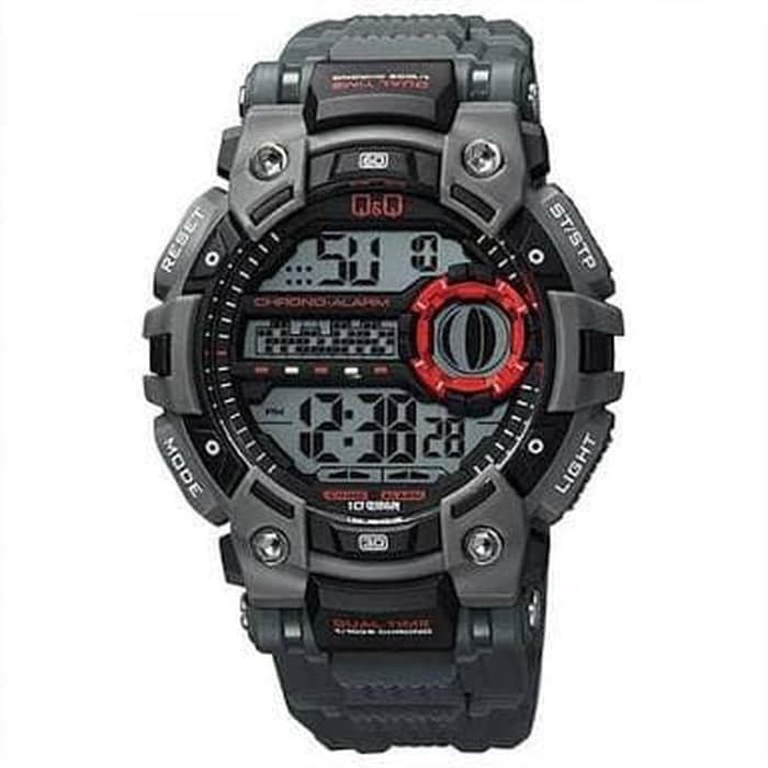 ✅New Ori Jam Tangan Pria Qnq Qq QQ M161J005Y Karet Abu Original Terbatas