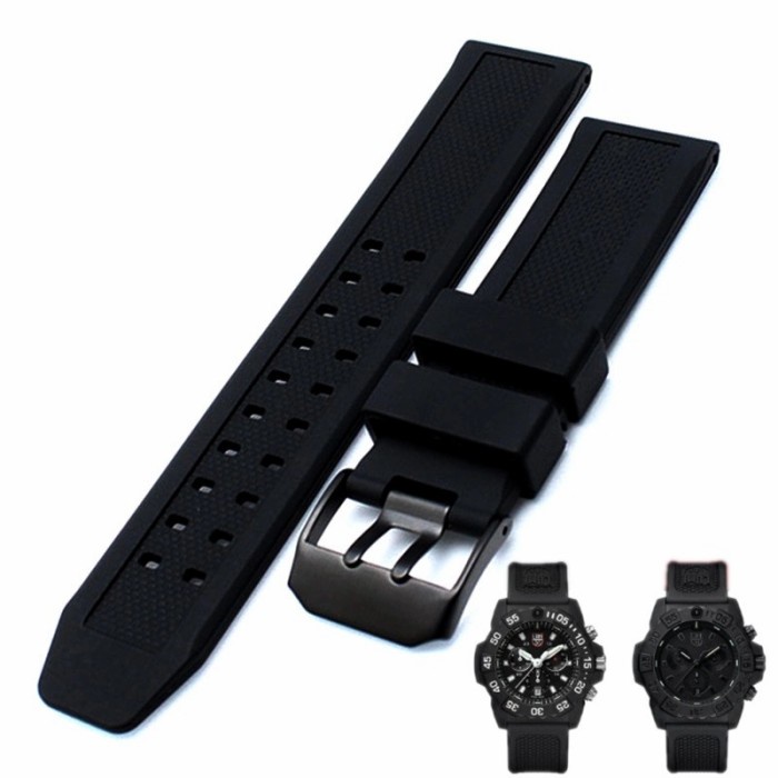 ✅New Ori Tali Jam Tangan Breitling Seiko Citizen Hamilton Casio 22Mm Silicon Limited