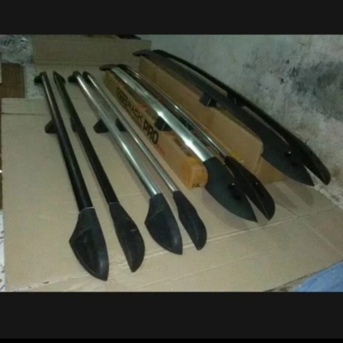 ✅Original Roof Rail Kaki 3 Mobil Avanza Lama 2004-2011 Hitam Dan Chrome Berkualitas