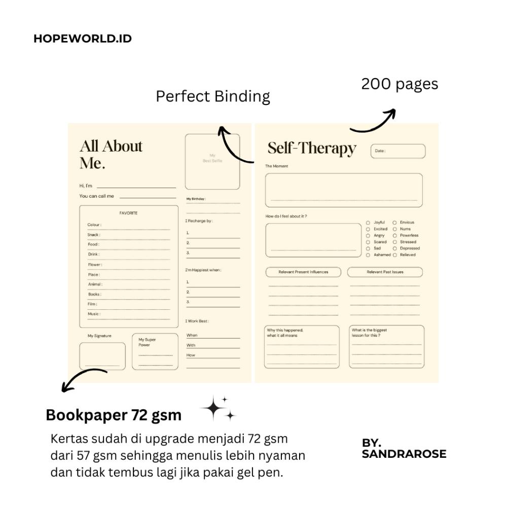 

Best! Self Therapy Journal - l'm The Medicine by SANDRAROSE, Jurnal Psikologi, Buku Psikologi, Buku Jurnal, Diary Book, Buku Diary, Planner, Buku Catatan Harian, Buku Agenda ,,