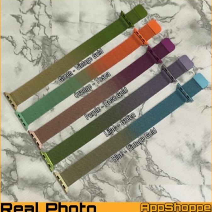 Apple Watch Ultra 8 SE 7654321 Strap Milanese Gradient Rainbow Color