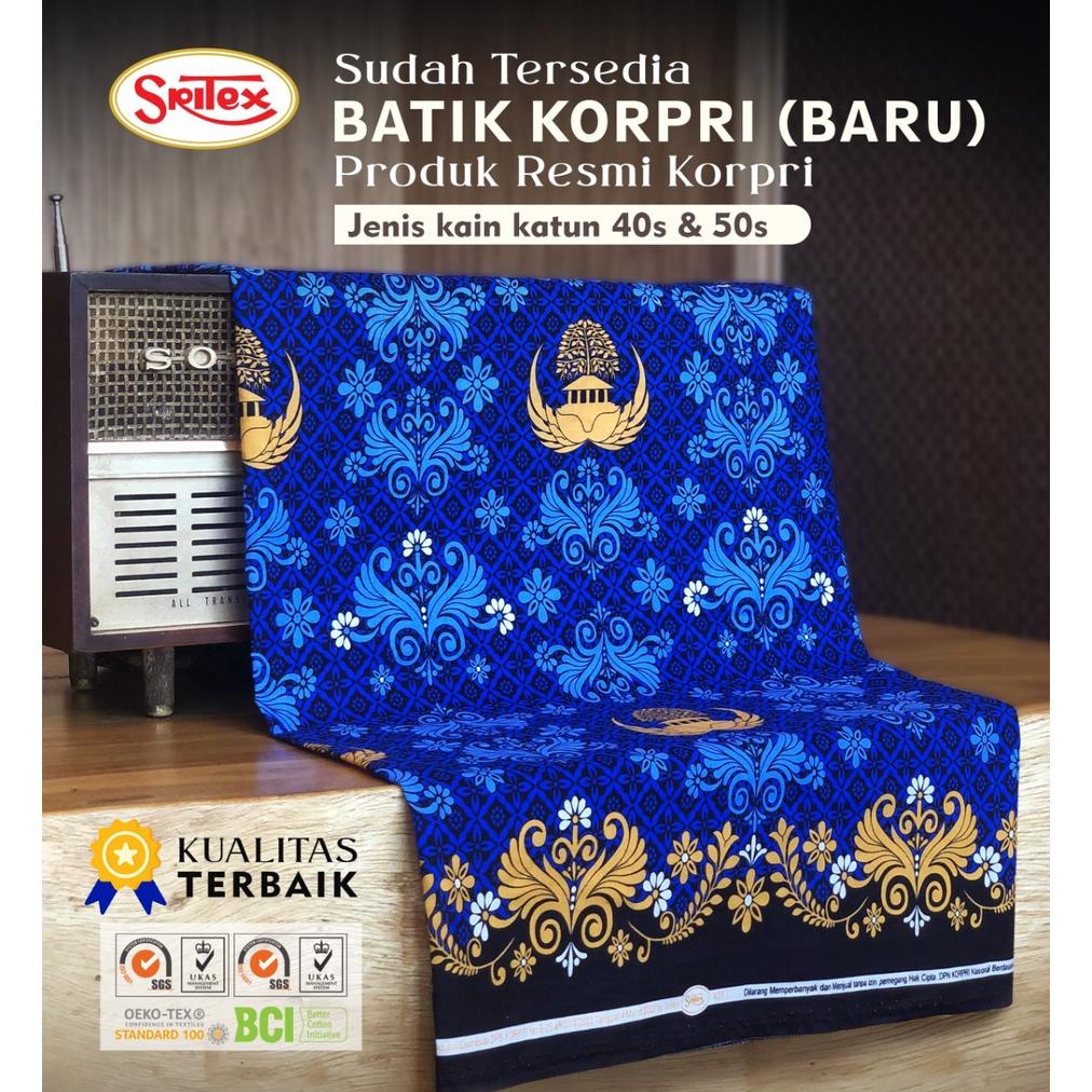 New - Toko Sritex Kain Batik Seragam KORPRI Produk SRITEX - 50s per yard ~