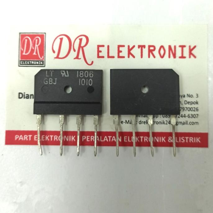 Baru Dioda bridge 10a 10 KBJ 1010 ampere 1000v jembatan sisir 4 kiprok dre3 Juara
