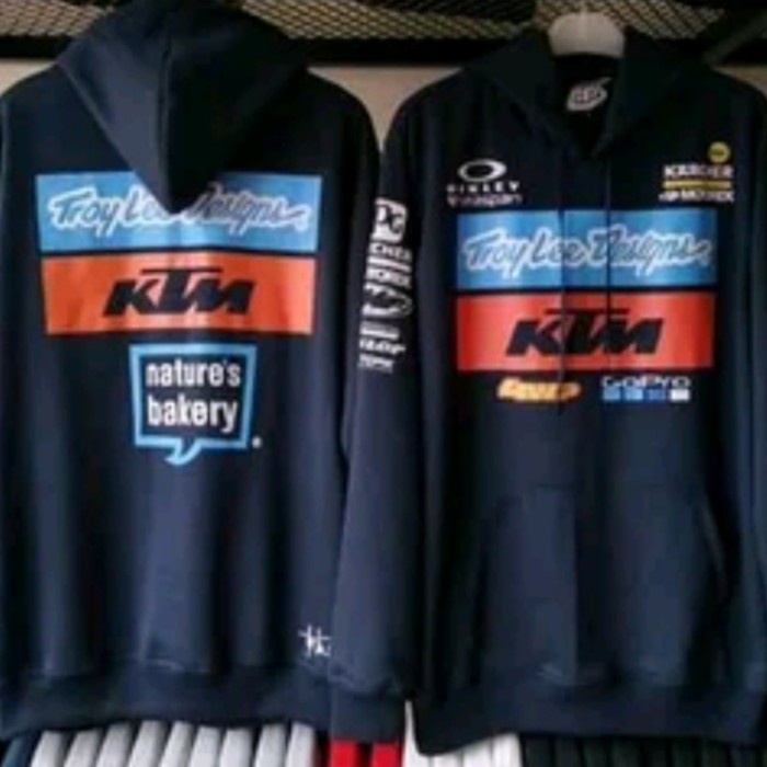 [COD] Jaket Hoddie Tld Ktm Gopro Biru Navy Orange Diskon