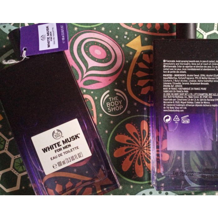 [New Ori] Parfum White Musk For Men The Body Shop 100 Ml Original Toko Ex 08/22 Berkualitas