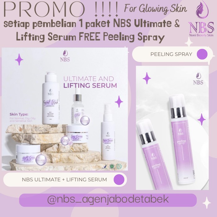 [New Ori] Paket Nbs Ultimate  Lifting Serum Skincare Terbatas