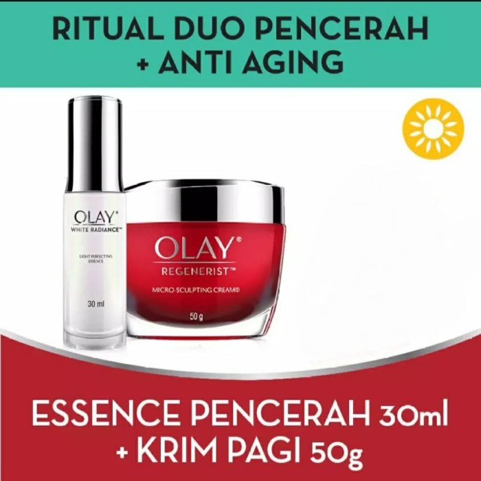 [New Ori] Olay Set White Radiance Serum  Olay Day Cream 50Gr Terbatas