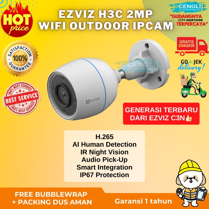 Terbaru Cctv Wireless Outdoor Ezviz C3N 1080P Ip Cam Wireless Ezviz Babycam