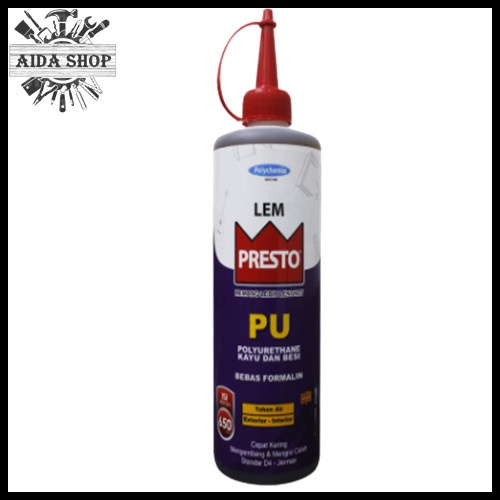 

Lem Presto Pu Polyurethane 650 Gram Lem Serbaguna Kayu Besi Hpl Kramik