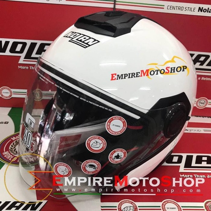 ✨Termurah Helm Nolan N40-5 Special Half Face White N40 N40.5 Berkualitas
