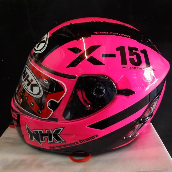 ✨Termurah Helm Nhk Terminator Starbase X 151 Pink Fluo X151 Se New Terbaru