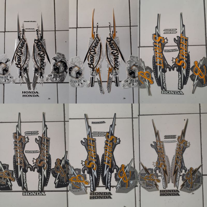 (Bisa COD) Striping Honda beat street ori stiker beat street full body
