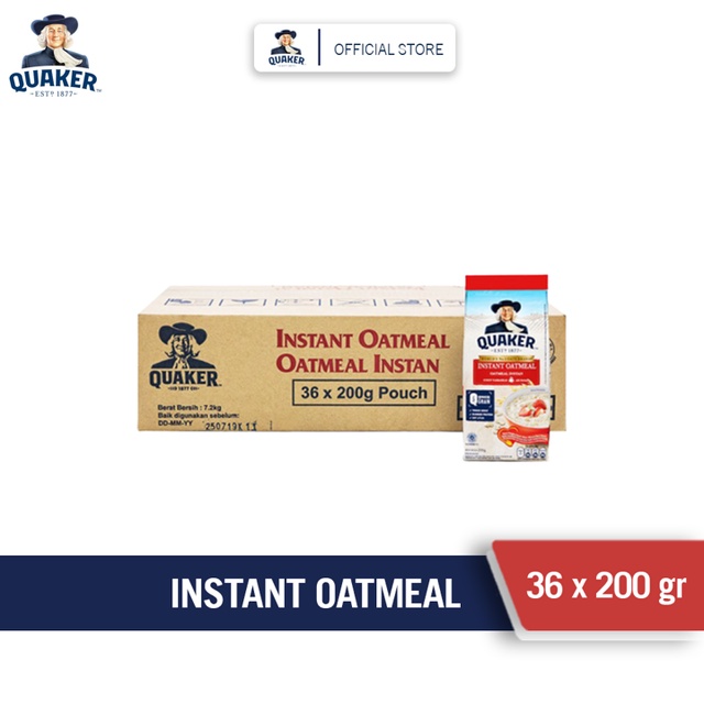 

Quaker Instant Oatmeal 36 X 200 Gr