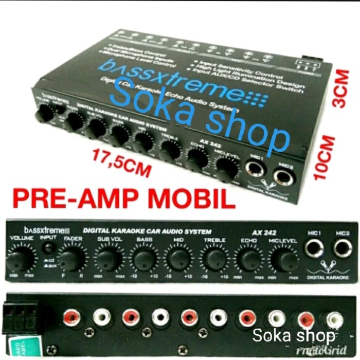 ✅Sale Parametrik Mobil Equalizer Bassxtreme Ax-242 Karaoke Berkualitas