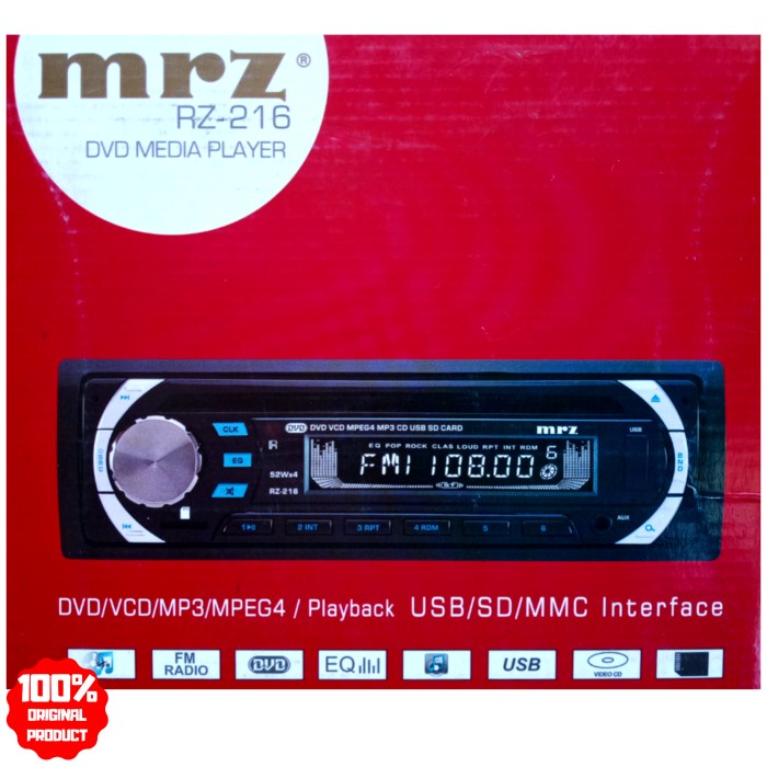 ✅Sale Tape Single Din Mobil Mrz Rz-216 Diskon