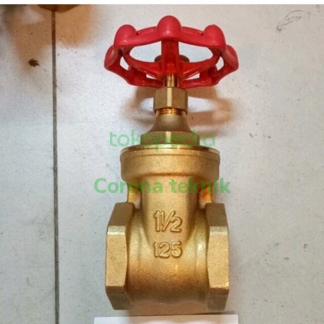 Gate valve 1,5" kuningan KITZ 1-1/2" inch
