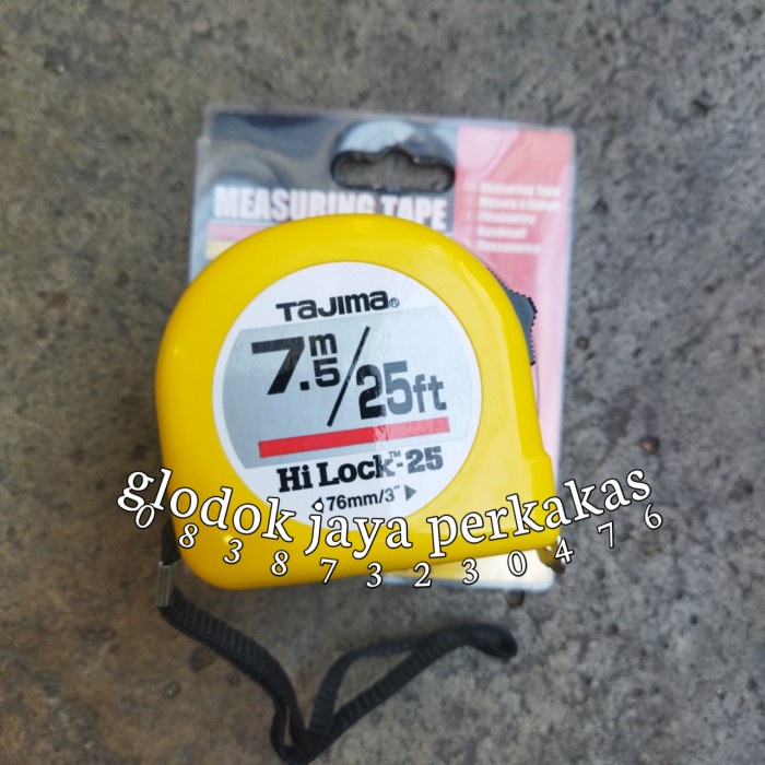 [Original] Tajima Meteran Tukang 7 Meter 25 Ft Meteran Roll Original Japan Berkualitas