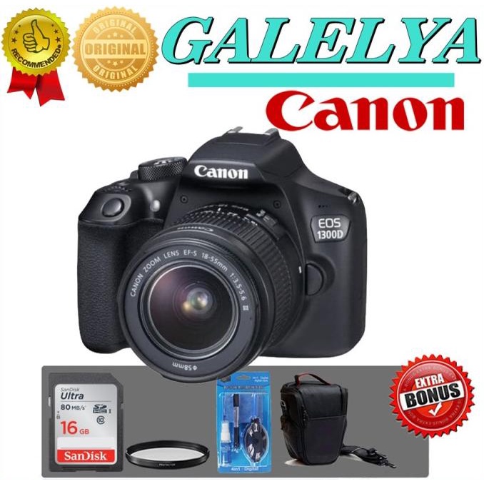 kamera CANON 1300D lensa 18-55MM III