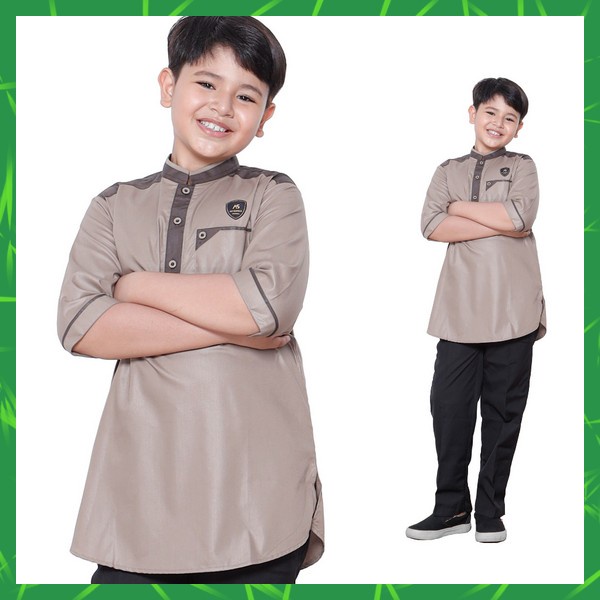 Baju Laki Laki Santri Idul Fitri Atasan Lengan Pendek Baku Kokoj Remaja Tk Sd Smp Baju Leberan Bju H