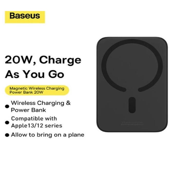 BASEUS WIRELESS POWER BANK MAGNETIC MAGSAFE 20W FAST CHARGING