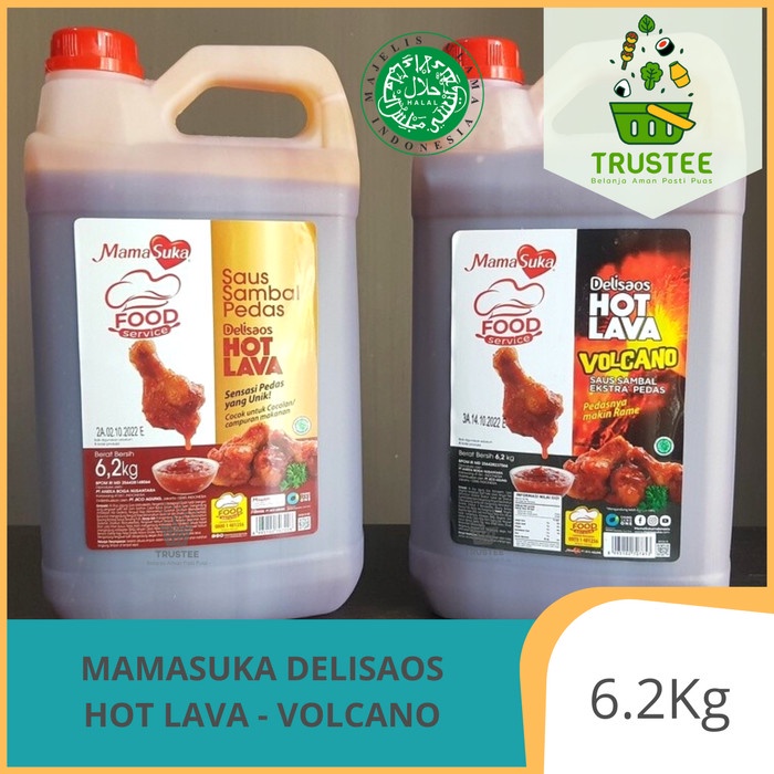 

Hot Lava / Volcano Mamasuka Delisaos 6.2 Kg Saus Sambal Pedas