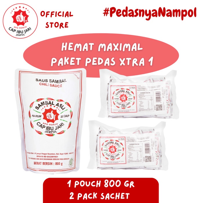 

Sambal Asli Cap Ibu Jari Jempol Paket Pedas Xtra 1