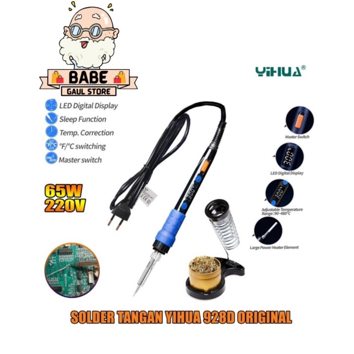 ✅New Solder Tangan Yihua 928D Original Terbatas