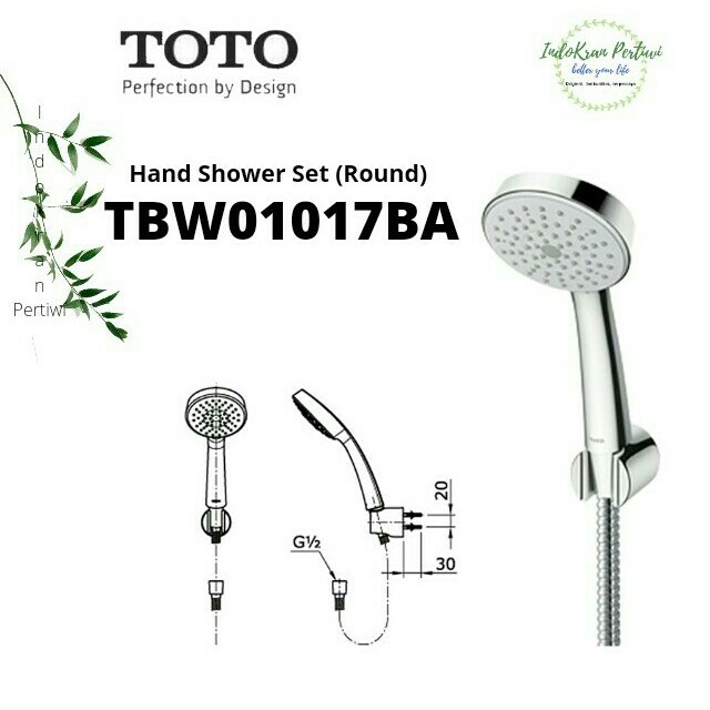 ✅Ori Shower Mandi Toto Tbw01017BA Round /Hand Shower Set Toto Limited