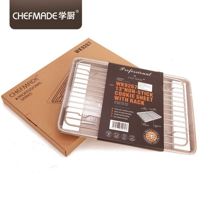 

✅Original Chefmade Set Non Stick PanCooling Rack Non Stick Wk9267 LoyangRak Berkualitas