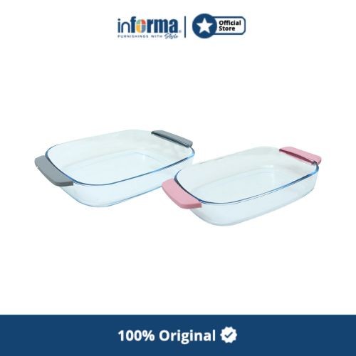 

✅Original Informa - Cooking Color Set 2 Pcs Decca Loyang Kaca Limited