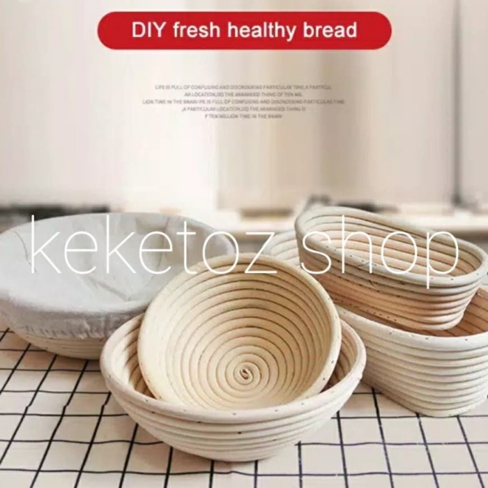 

✅Original Rattan Bread Proofing Basket 22Cm - Keranjang Rotan Untuk Adonan Roti Berkualitas