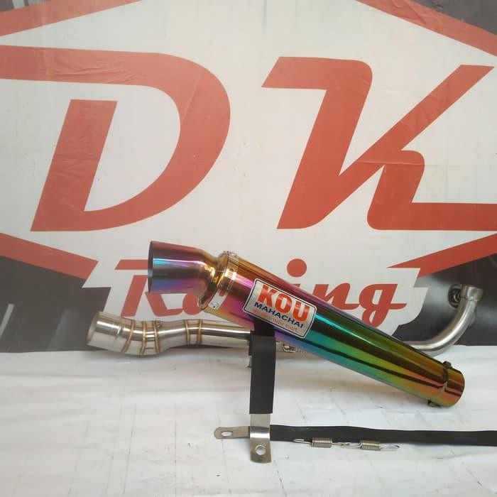 ✨Baru Exhaust Knalpot Racing Honda Supra X 125 Kou Rainbow Berkualitas