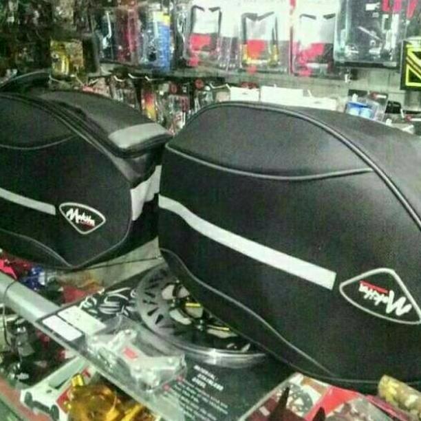 Ready Side bag Motor / Tas samping motor Beat Vario Mio ADV Vixion cb150r W175 XSR Merk Original Mok