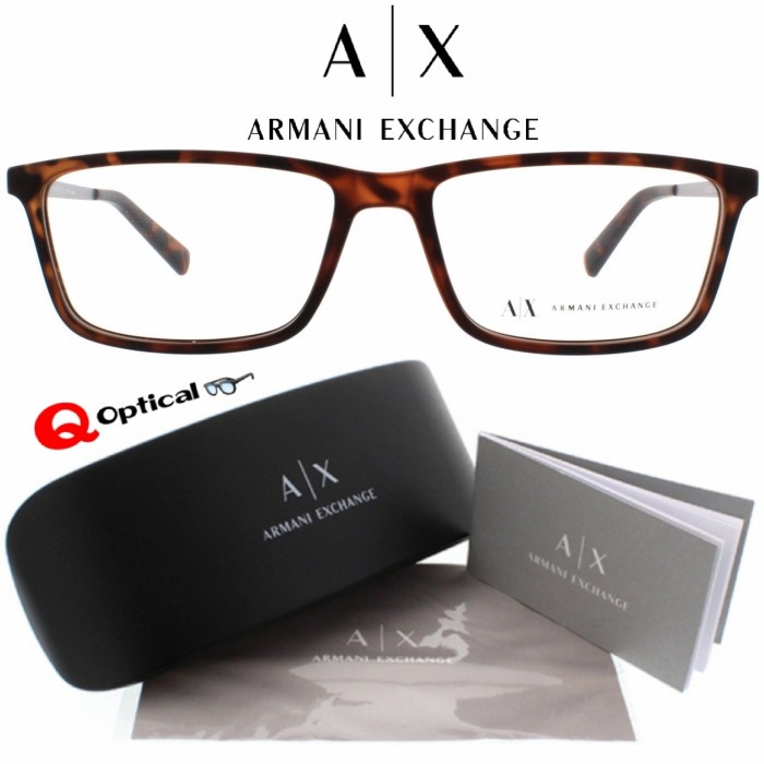 ✨Termurah Kacamata Frame Pria Dan Wanita Original Armani Exchange Ax3027F-8029 Terbatas