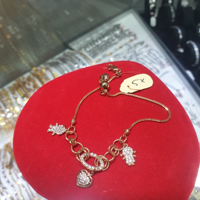 ✨Sale Gelang Emas Asli Model Serut Bisa Di Sesuaikan Sama Tangan Terbaru