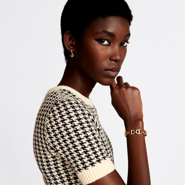 ✨Sale Gelang Dior 30 Montaigne Bangle Dior Bracelet Gold Finish Metal Limited