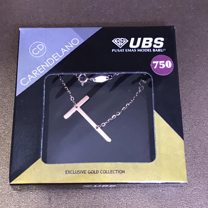 ✨Sale Ubs Kalung Carendelano Inisial T Emas 750 Kdg0060 Berkualitas