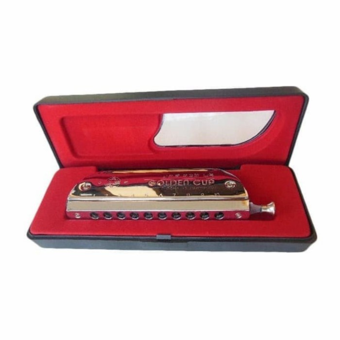 

✨Ready Harmonica Golden Cup Chromatic 10 Hole 40 Tone Jh-1040 Terbaru