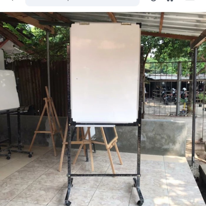 

✨Sale Whiteboard Standing Double Face Uk 70 X 100 Cm Terbatas